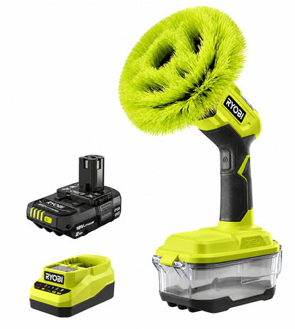 RYOBI ONE 18V Cordless VORTEX Power Electric Spin Scrubber Tool Only P4510