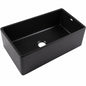 SINKOLOGY Bradstreet II 30 in Farmhouse Apron Front Undermount Single Bowl Matte Black Fireclay Kitchen Sink