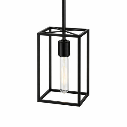 Meyer Cross Cuadro 1 Light Blackened Bronze Pendant Light With No Shade