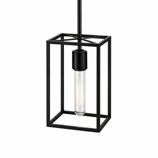 Meyer Cross Cuadro 1 Light Blackened Bronze Pendant Light With No Shade