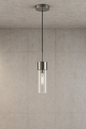 Meyer&Cross Lance Polished Nickel Metal and Glass Pendant