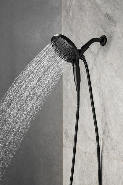 Chamberlain In2ition 2-in-1 Rough-in Valve Included Single-Handle 4-Spray Shower Faucet 1.75 GPM in Matte Black
