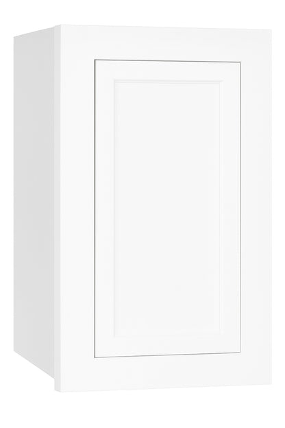 Hampton Bay Shaker 21 in W x 12 in D x 30 in H Assembled Wall Kitchen Cabinet in Satin White