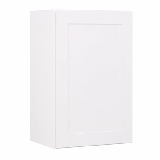 Hampton Bay Shaker 21 in W x 12 in D x 30 in H Assembled Wall Kitchen Cabinet in Satin White