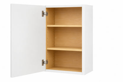 Hampton Bay Shaker 21 in W x 12 in D x 30 in H Assembled Wall Kitchen Cabinet in Satin White KW2130 SSW