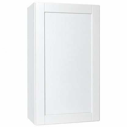 Hampton Bay Shaker 24 in W x 12 in D x 42 in H Assembled Wall Kitchen Cabinet in Satin White KW2442 SSW