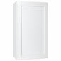 Hampton Bay Shaker 24 in W x 12 in D x 42 in H Assembled Wall Kitchen Cabinet in Satin White KW2442 SSW