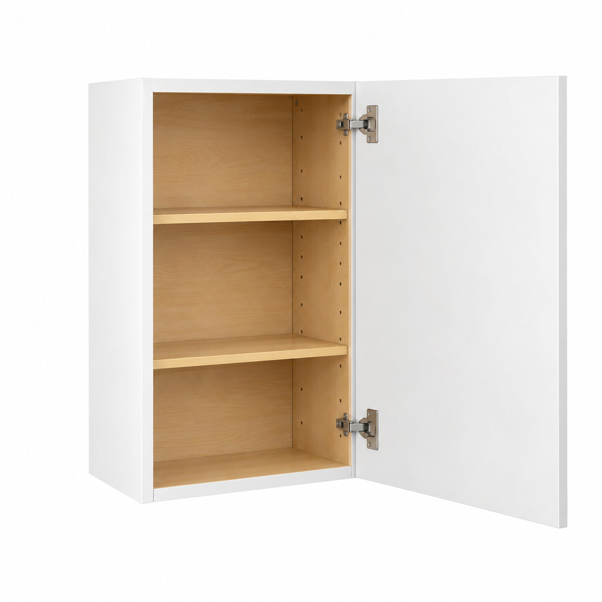 Hampton Bay Shaker 24 in W x 12 in D x 42 in H Assembled Wall Kitchen Cabinet in Satin White KW2442 SSW
