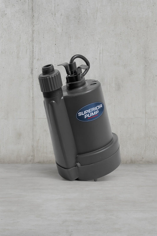Superior Pump 1/4 HP Submersible Thermoplastic Utility Pump Kit