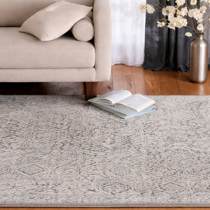 Home Decorators Collection Skyline Gray 5 Ft X 7 Ft Floral Area Rug