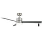 Hampton Bay Madison 52 in. Indoor Brushed Nickel Ceiling Fan with Adjustable White Integrated LED with Remote Included