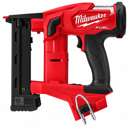Milwaukee M18 FUEL 18 Volt Lithium Ion Brushless Cordless 18 Gauge 1 4 in Narrow Crown Stapler Tool Only 2749 20