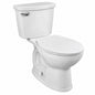 American Standard Champion Two Piece 1 28 GPF Single Flush Elongated Chair Height Toilet with Slow Close Seat in White 747AA107SC 020
