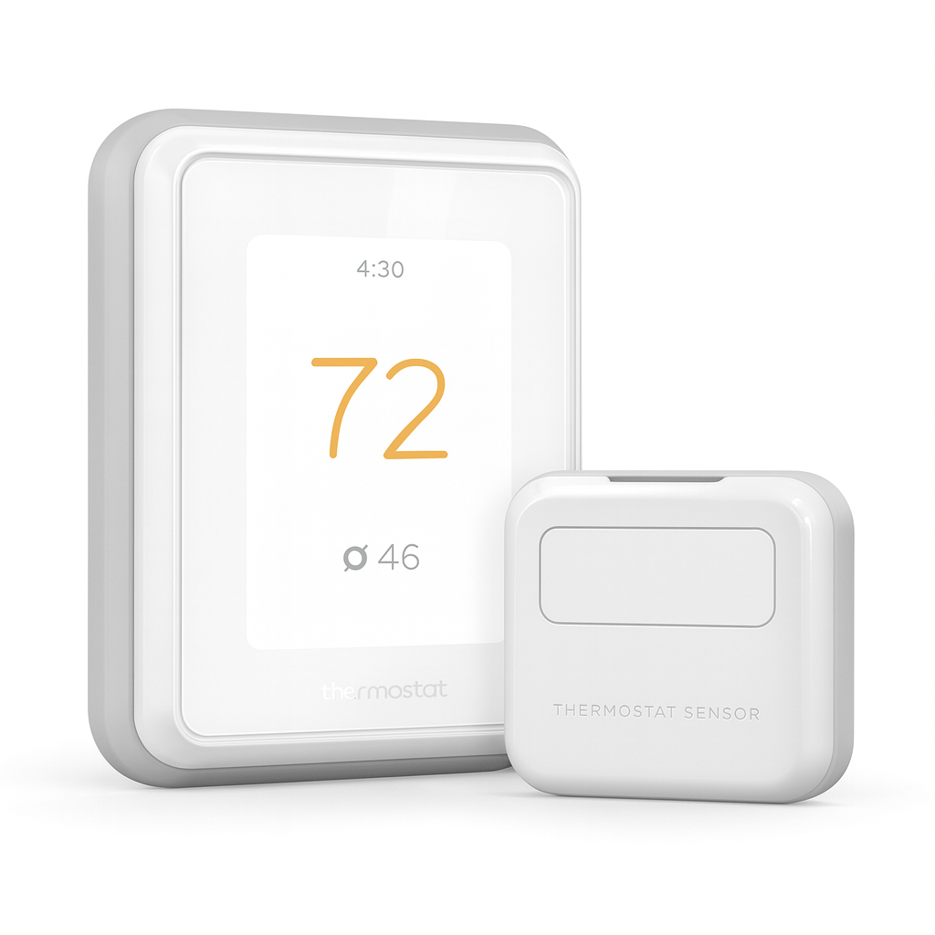 Honeywell Home T9 WiFi 7-Day Programmable Smart Thermostat with Touchscreen Display and Smart Room Sensor