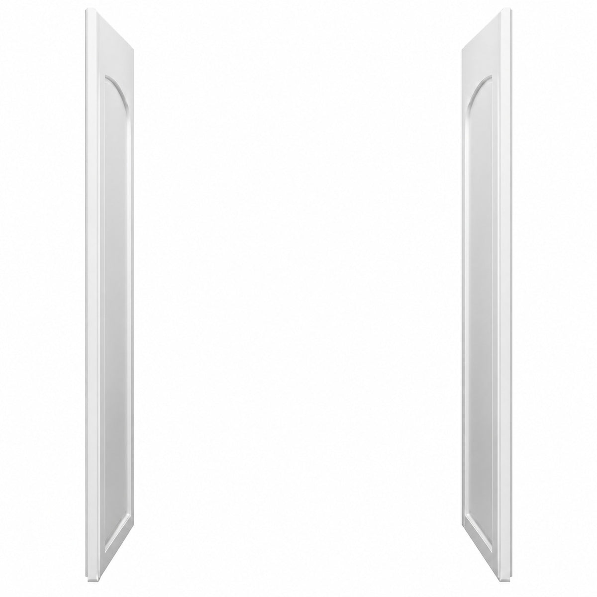 Sterling STORE 34 in x 72 6 in 2 Piece Direct to Stud Alcove Shower End Wall Set in White 72305700 0