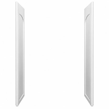 Sterling STORE 34 in x 72 6 in 2 Piece Direct to Stud Alcove Shower End Wall Set in White 72305700 0
