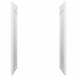 Sterling STORE 34 in x 72 6 in 2 Piece Direct to Stud Alcove Shower End Wall Set in White 72305700 0