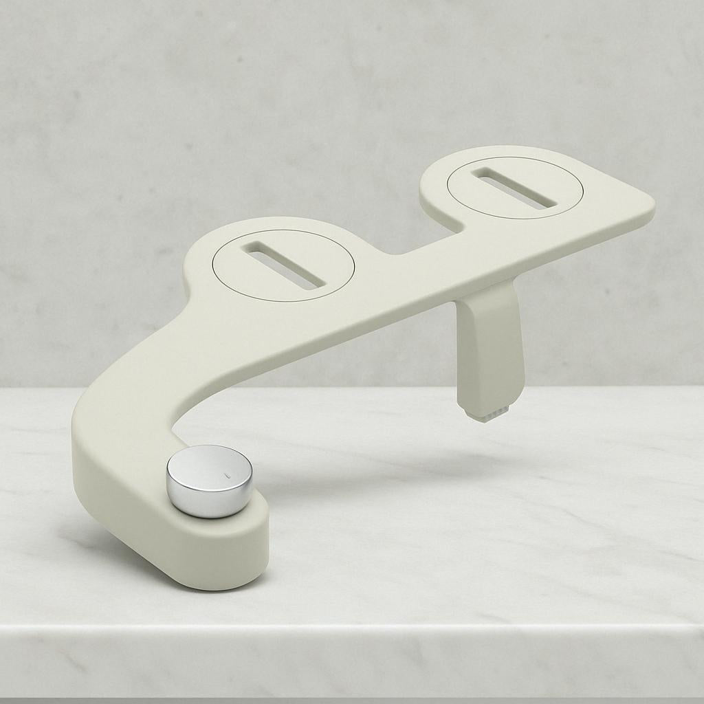 Brondell FreshSpa Comfort+ Ambient Temperature Non-Electric Bidet Attachment in White