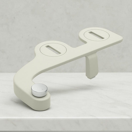 Brondell FreshSpa Comfort+ Ambient Temperature Non-Electric Bidet Attachment in White