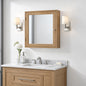 Home Decorators Collection Aberdeen 24 in W x 8 in D x 27 in H Rectangular Surface Mount Antique Oak Medicine Cabinet with Mirror Aberdeen MC AO
