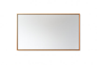 Home Decorators Collection Melpark 48 in. W x 30 in. H Rectangular Framed Wall Mount Bathroom Vanity Mirror in Antique Oak