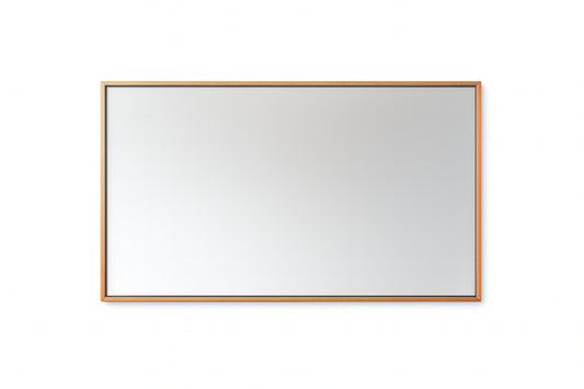 Home Decorators Collection Melpark 48 in. W x 30 in. H Rectangular Framed Wall Mount Bathroom Vanity Mirror in Antique Oak