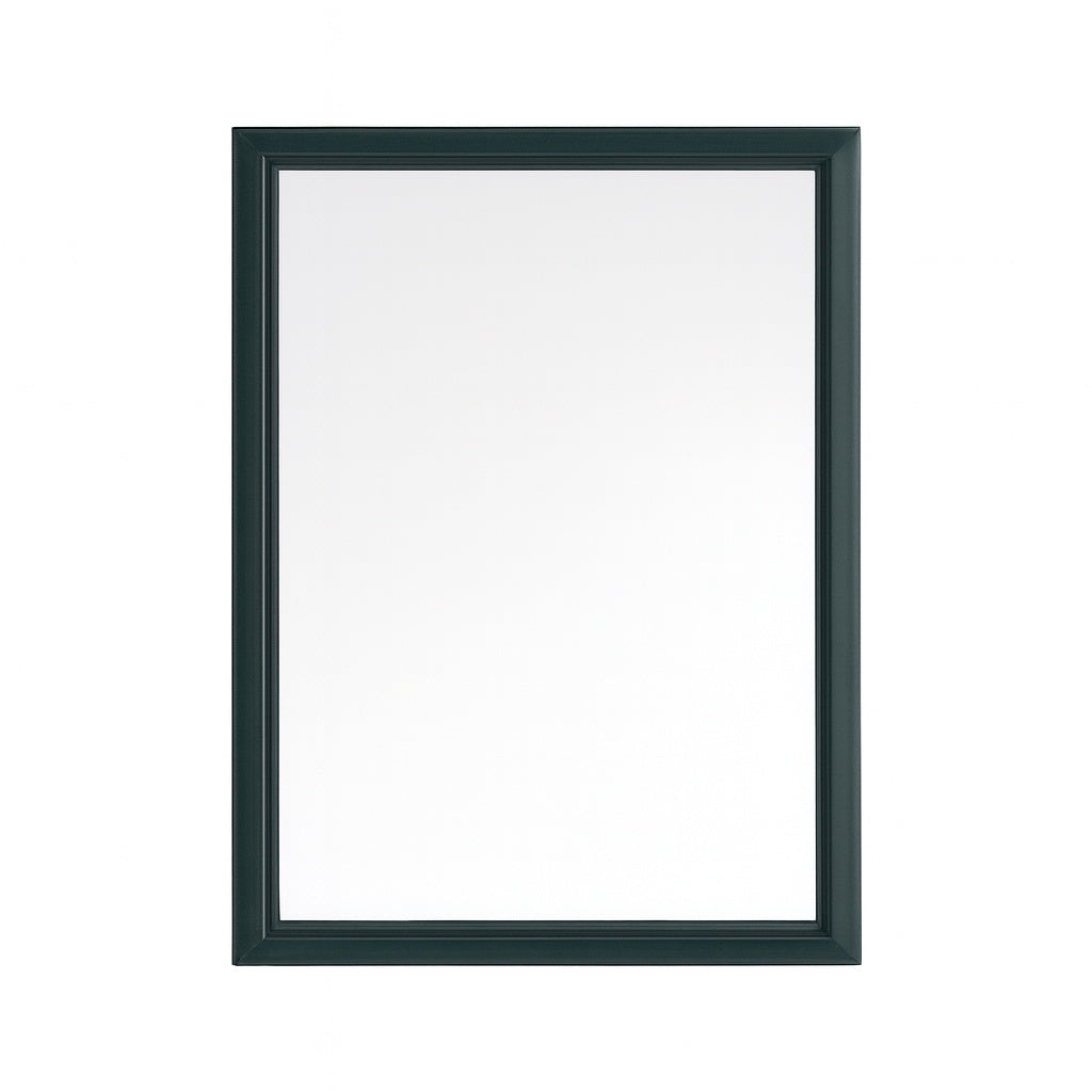 Sherway 28 in. W x 40 in. H Rectangular Wood Framed Wall Bathroom Vanity Mirror in Antigua Green