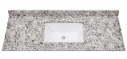 Home Decorators Collection 49 in W x 22 in D Cultured Marble White Rectangular Single Sink Vanity Top in Bianco Antico SE49THR BA