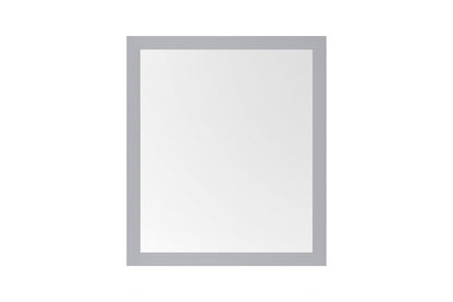 Mayfield 28 in. W x 36 in. H Rectangular Framed Wall Bathroom Vanity Mirror in American Gray