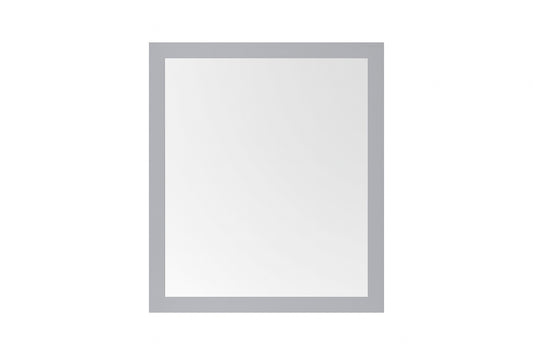 Mayfield 28 in. W x 36 in. H Rectangular Framed Wall Bathroom Vanity Mirror in American Gray