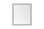 Mayfield 28 in. W x 36 in. H Rectangular Framed Wall Bathroom Vanity Mirror in American Gray