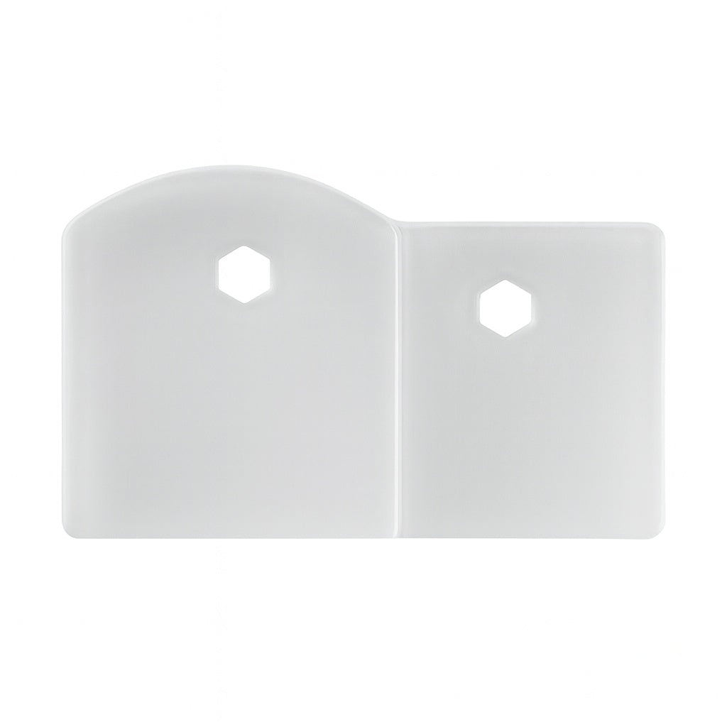 Quartz Classic 33 in Undermount Offset 60 40 Double Bowl White Granite Quartz Composite Kitchen Sink Only ELGHU3322RWH0