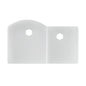 Quartz Classic 33 in Undermount Offset 60 40 Double Bowl White Granite Quartz Composite Kitchen Sink Only ELGHU3322RWH0