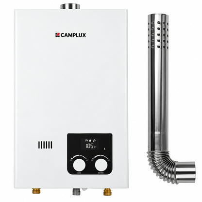 CAMPLUX Instant 2 64 GPM 68 000 BTU Indoor Natural Gas Tankless Water Heater with Vent Pipe CM264 NGN