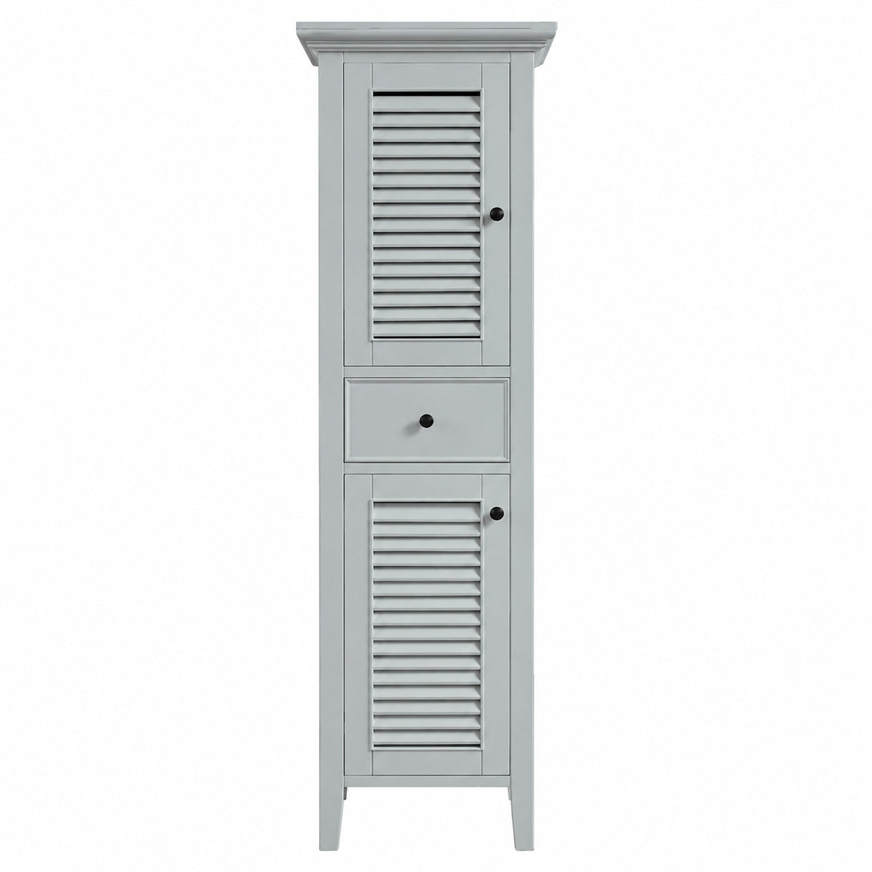 Home Decorators Collection Fallworth 22 in W x 18 in D x 65 in H Green Freestanding Linen Cabinet