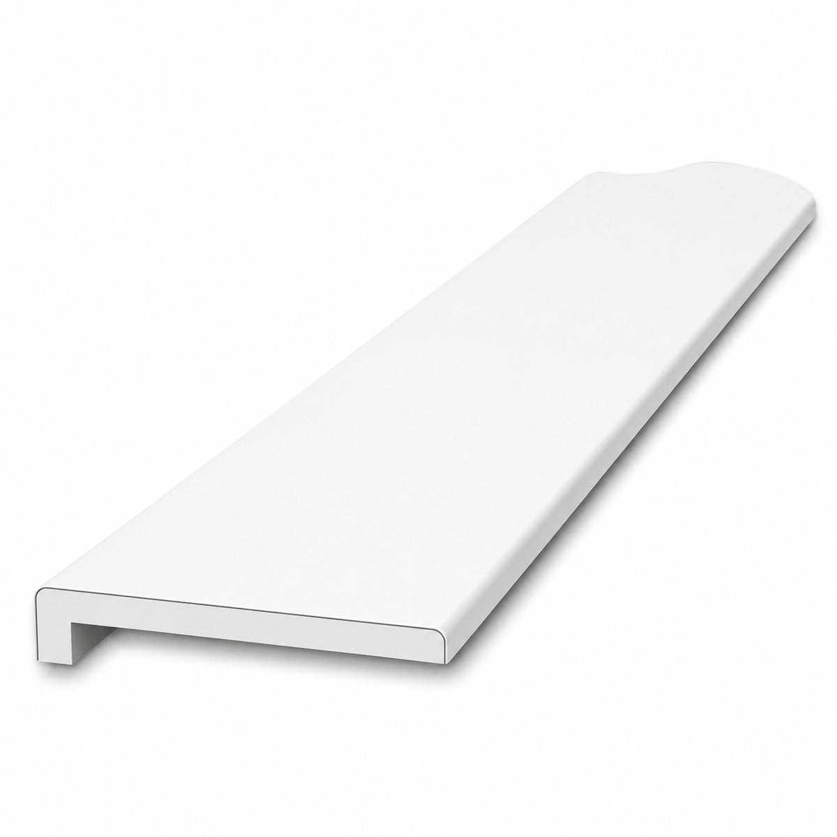 FlexStone 3 in x 95 in Standard Trim with 3 8 in Lip in White FLXSG396WH