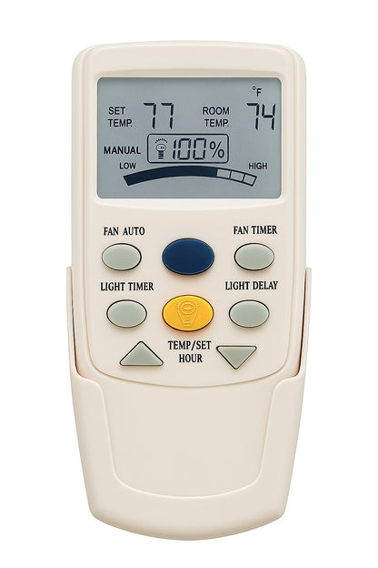 3 Speed Universal Ceiling Fan Thermostatic Remote Control with LCD Display 98001