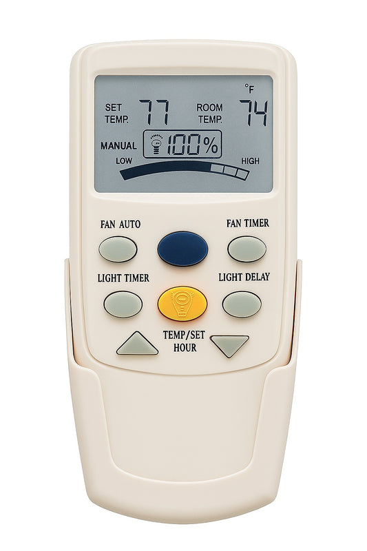 3 Speed Universal Ceiling Fan Thermostatic Remote Control with LCD Display 98001