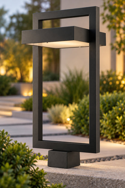 Z-Lite Filament Design HD-TE79470 12-Watt Black Integrated LED Outdoor Post Mount Fixture