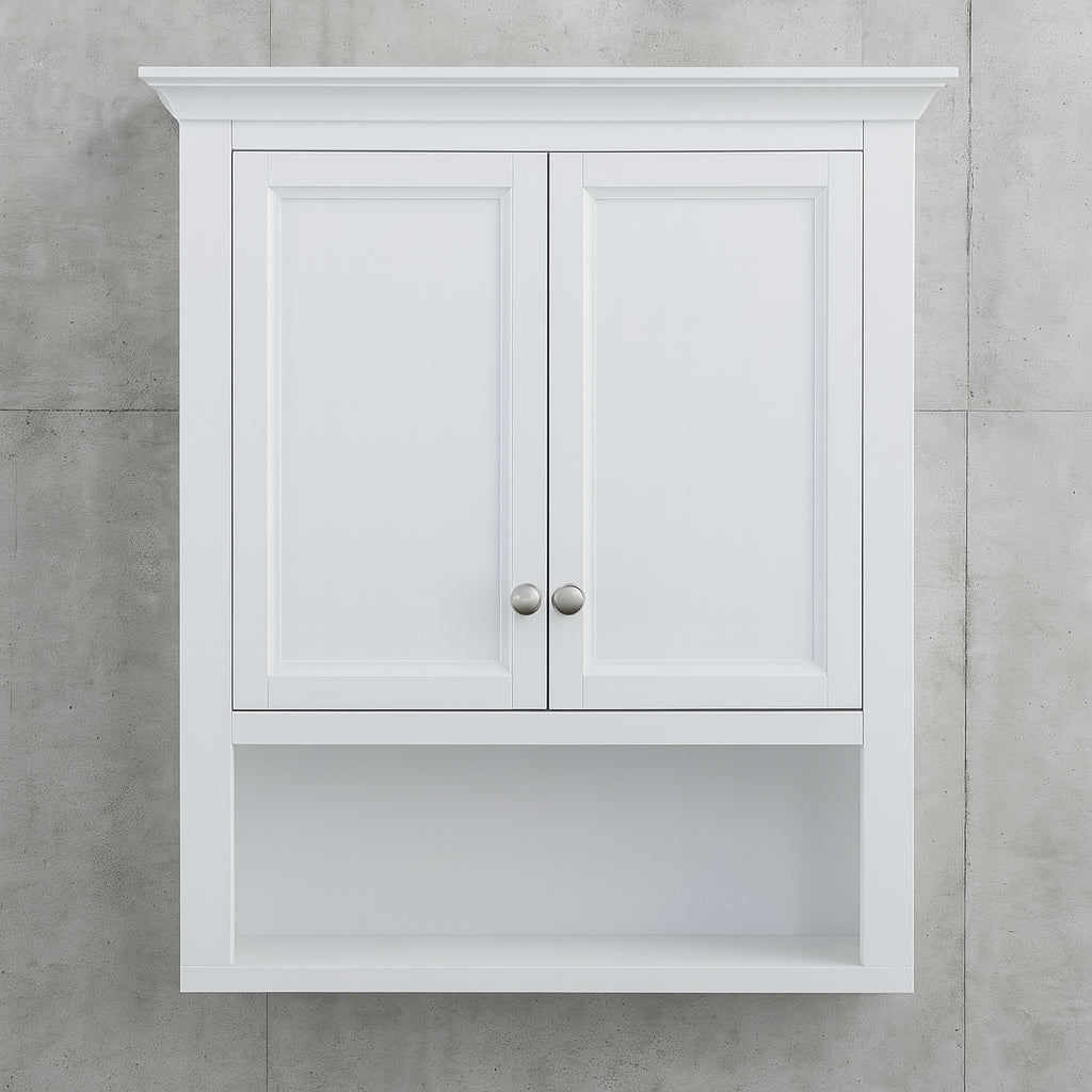Lamport 26 in. W x 8 in. D x 32 in. H Bathroom Storage Wall Cabinet in White