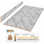Hampton Bay 8 ft Straight Laminate Countertop All Inclusive Kit in Textured White Ice Granite with Eased Edge and Loose Backsplash