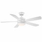 Hampton Bay Averly 52 in Indoor Matte White Ceiling Fan with Adjustable White Integrated LED with Remote Control Included AK18B MWH
