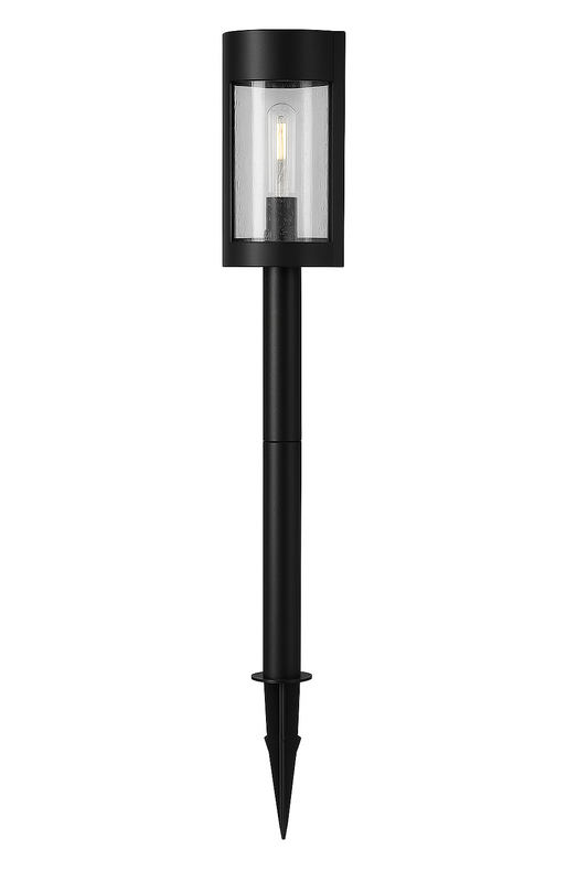 Hampton Bay 15 Lumens Solar Black LED Modern Bollard Path Light Set with Vintage Bulb 12 Pack NXT 2366 V 12p/313232449 842674050000 Hampton Bay