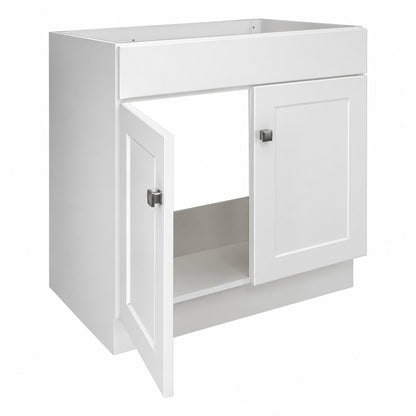 Design House Wyndham 30 in 2 Door Bath Vanity Cabinet Only in White Ready to Assemble 597153