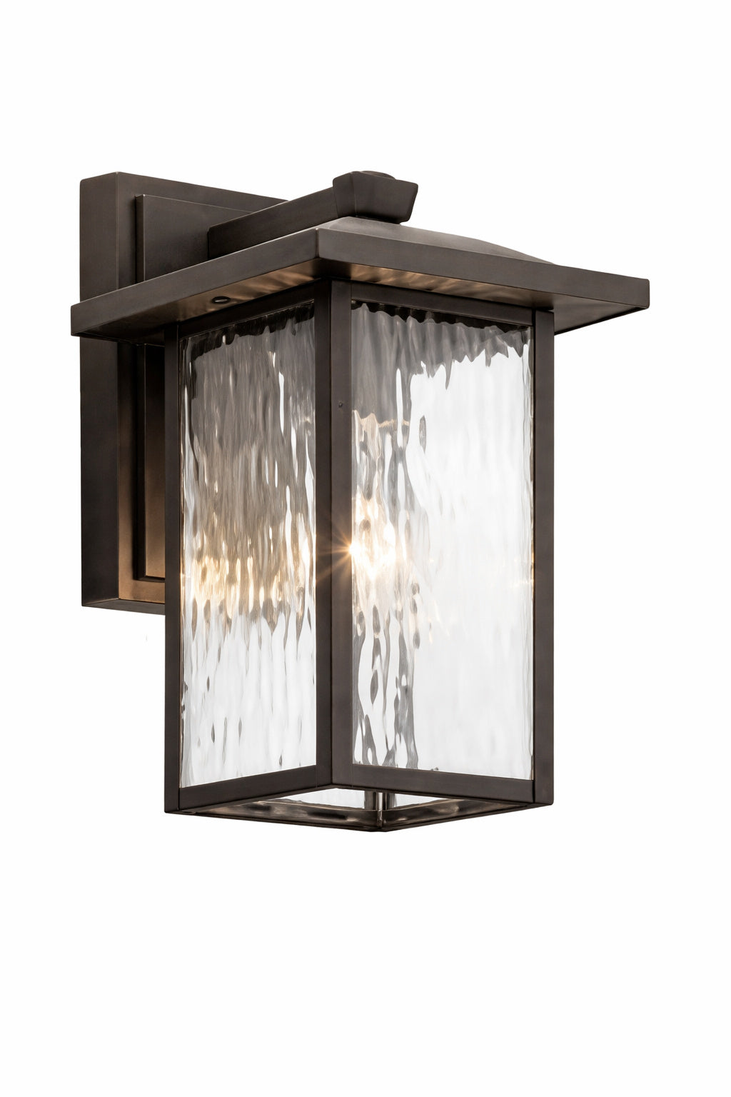 KICHLER Capanna 1 Light Olde Bronze Outdoor Hardwired Wall Lantern Sconce with No Bulbs Included 1 Pack