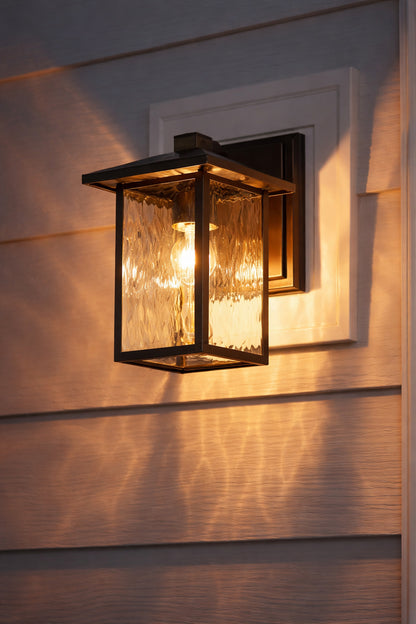 KICHLER Capanna 1 Light Olde Bronze Outdoor Hardwired Wall Lantern Sconce with No Bulbs Included 1 Pack