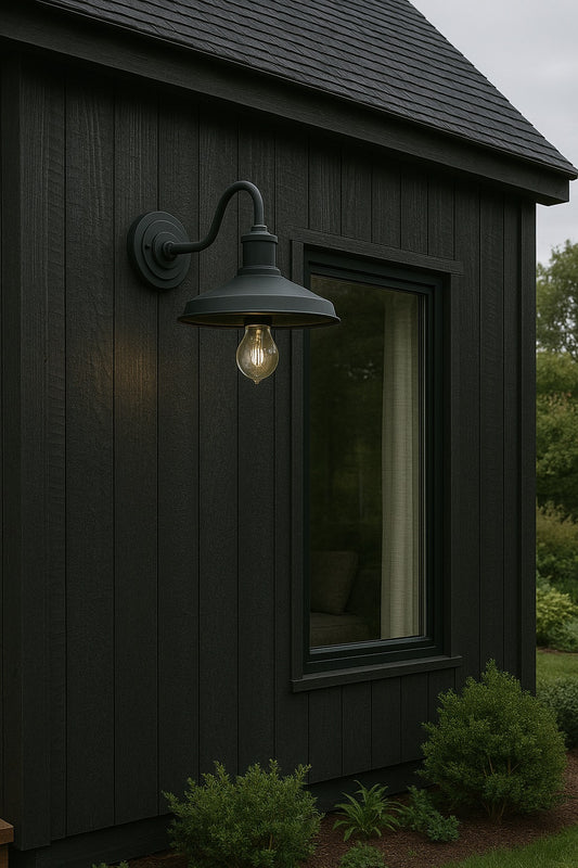 KICHLER Allenbury 1-Light Textured Black Outdoor Hardwired Wall Lantern Sconce with No Bulbs Included (1-Pack)