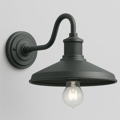 KICHLER Allenbury 1-Light Textured Black Outdoor Hardwired Wall Lantern Sconce with No Bulbs Included (1-Pack)
