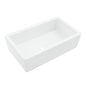 SINKOLOGY Jackson 33 in. 3-Hole Drop-in Single Bowl Crisp White Fireclay Kitchen Sink