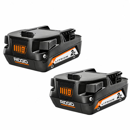RIDGID 18V Compact Lithium Ion Battery 2 Pack AC8400802P
